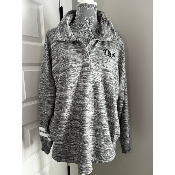 Victoria’s Secret PINK Long Sleeve sweatshirt Pullover Small Oversized - Picture 3 of 12